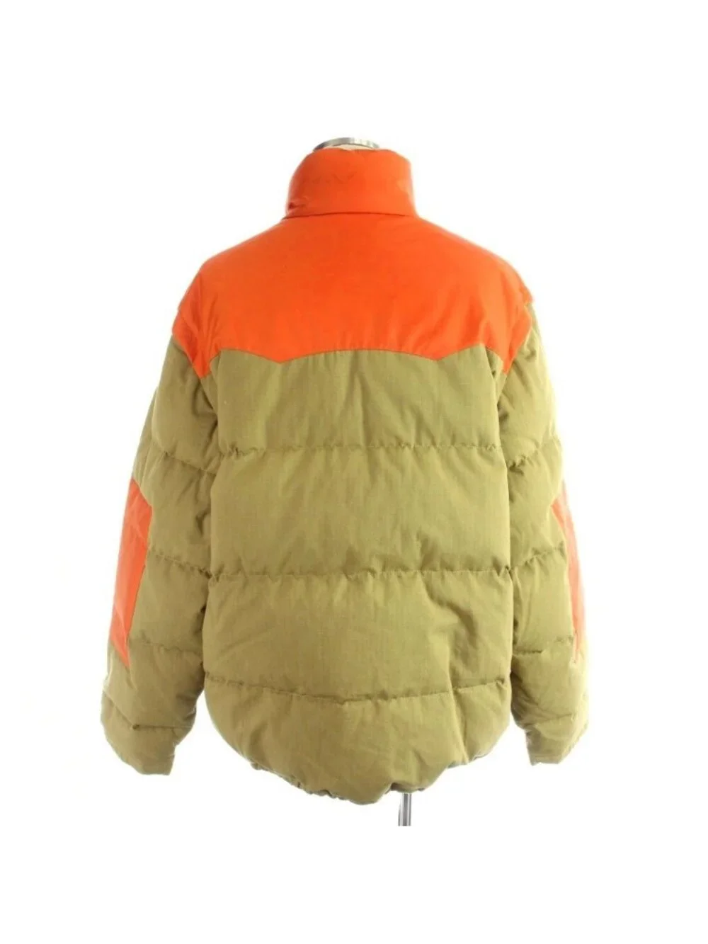 Gucci Down Vest 2-Way Patch Logo 50 Orange Brown MW